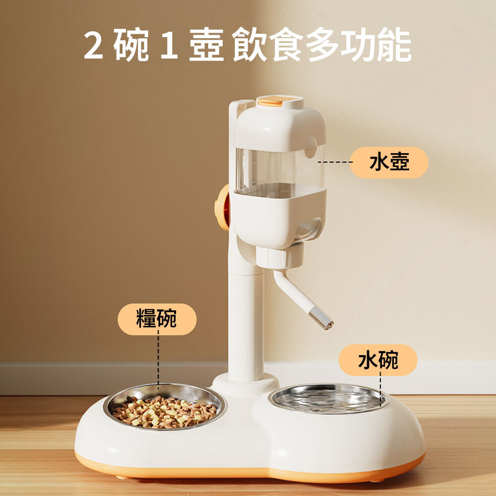 GRAC 站立雙碗 立式寵物飲水器 雙碗 自動餵食器 寵物碗 狗碗 貓碗 飲水器 水碗 飼料碗毛掌櫃寵物店-圖片-4
