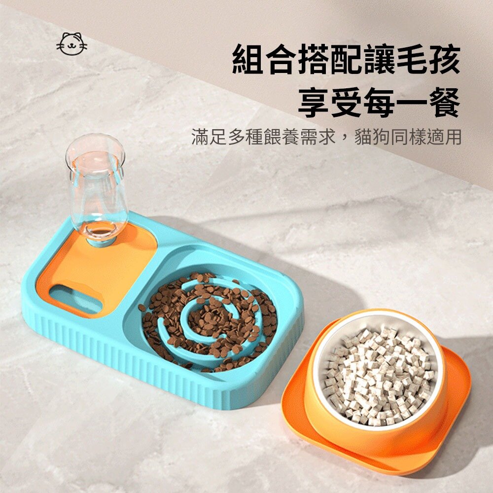 PETBOWL 慢食水瓶 慢食碗 水瓶 寵物碗 不鏽鋼碗 防蟻碗 碗 貓碗 狗碗毛掌櫃寵物店-圖片-3