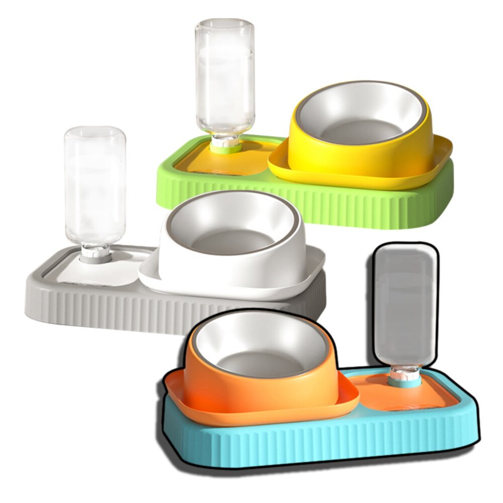 26915543545-PETBOWL 慢食水瓶組 慢食碗 水瓶 寵物碗 不鏽鋼碗 防蟻碗 碗 貓碗 狗碗 寵物慢食碗毛掌櫃寵物店
