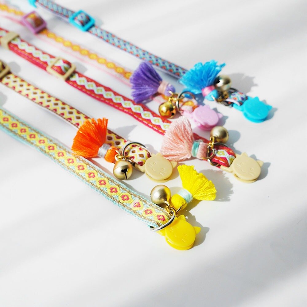 TQC 貓項圈 狗項圈 寵物項圈 貓咪項圈 和風項圈 日式項圈 小型犬項圈 可調整項圈 造型項圈 安全項圈毛掌櫃寵物店-圖片-3