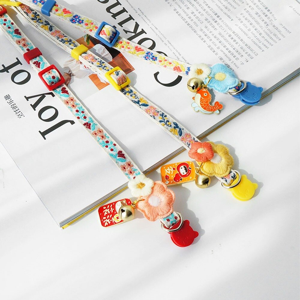 27311771487-TQC 貓項圈 狗項圈 寵物項圈 貓咪項圈 和風項圈 日式項圈 小型犬項圈 可調整項圈 造型項圈 安全項圈毛掌櫃寵物店