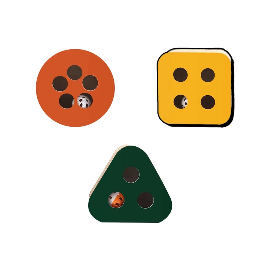 27858773947-RXZC 瓦楞紙掏掏樂 抓板 玩具 貓咪玩具 貓抓板 貓鈴鐺 貓咪玩具 貓紙板毛掌櫃寵物店