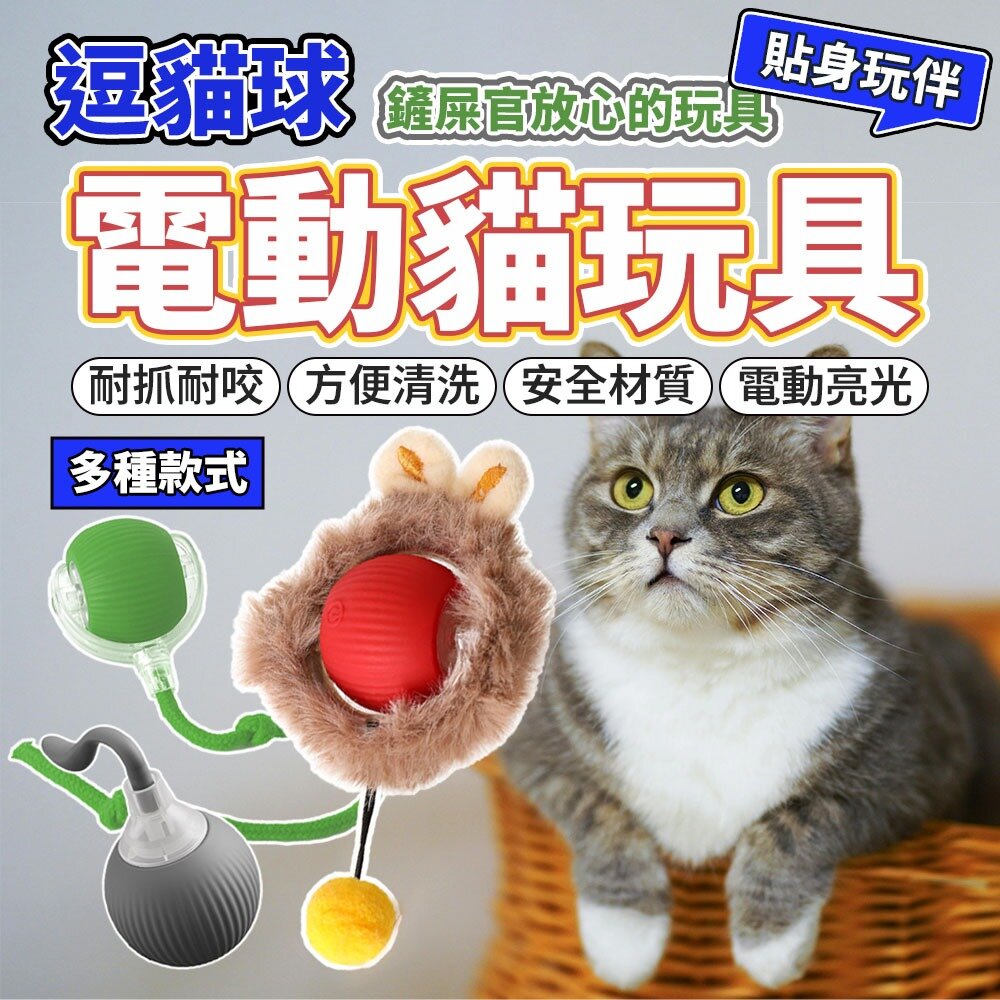 28364220328-逗貓球 電動貓玩具 貓咪玩具 自動逗貓球 引力滾滾球 智能逗貓球 貓玩具毛掌櫃寵物店