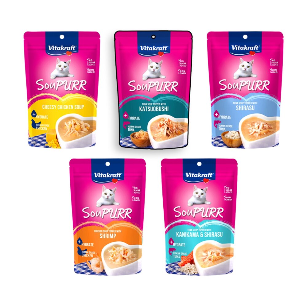 德國VitakraftSouPURR喵湯寶貓餐包50g貓咪食品貓點心貓餐包貓咪餐包貓食品貓毛掌櫃寵物店