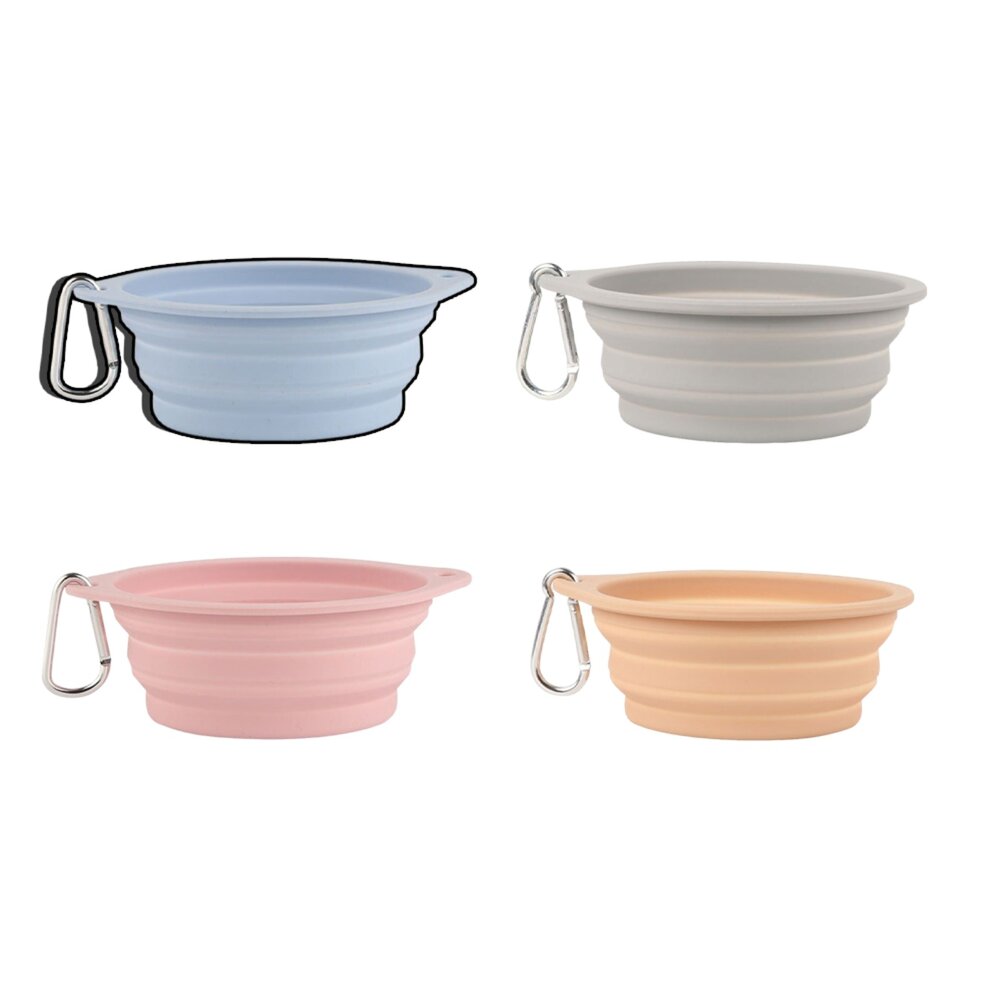 28615404151-寵物外出矽膠碗 外出摺疊碗 摺疊碗 寵物碗 貓碗 狗碗 可折疊矽膠碗 外出碗 便攜式碗 飼料碗毛掌櫃寵物店