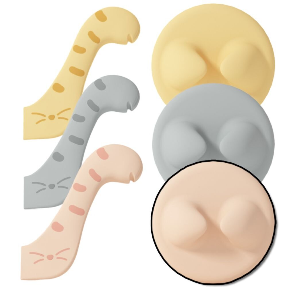 28657794666-ZYG 貓耳貓尾 罐頭蓋 罐頭勺 寵物罐頭保鮮蓋 寵物罐頭勺 罐頭密封蓋 貓尾巴開罐器 罐頭矽膠蓋毛掌櫃寵物店