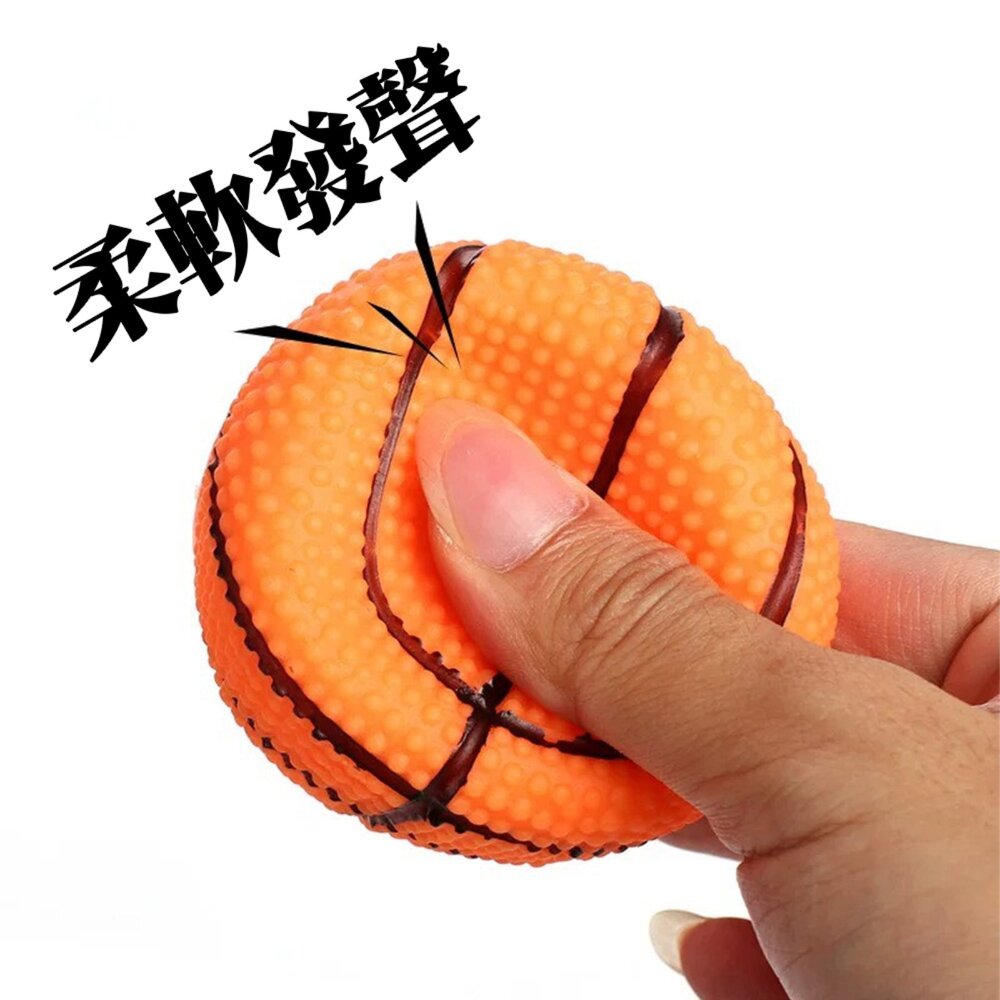 寵物發聲玩具 搪膠玩具球 球 玩具 籃球 足球 棒球 啾啾發聲玩具球 狗玩具毛掌櫃寵物店-圖片-5