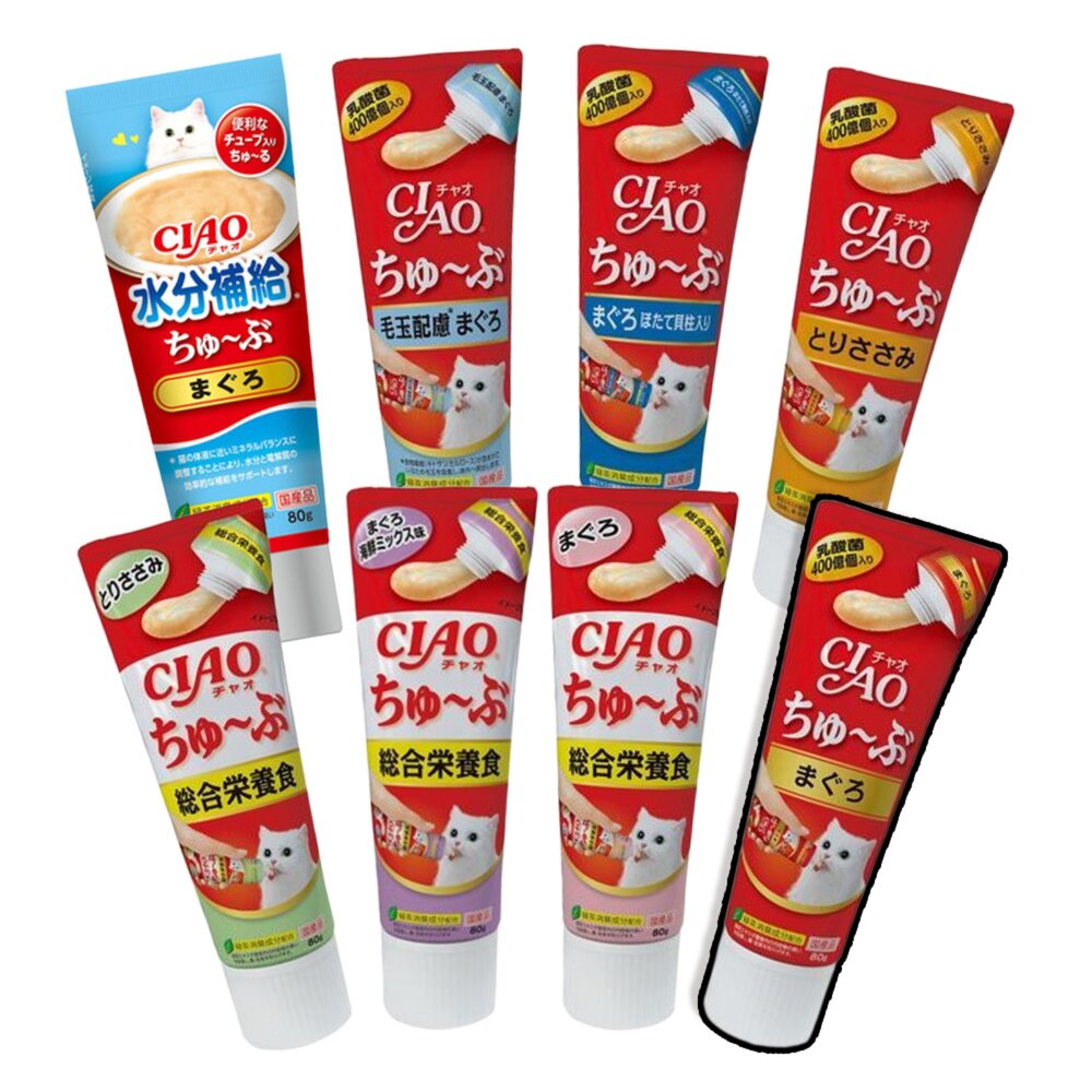 5058734278-日本 CIAO 啾嚕肉泥膏 乳酸菌 胖胖瓶 膏狀 啾嚕肉泥 肉泥 貓零食毛掌櫃寵物店