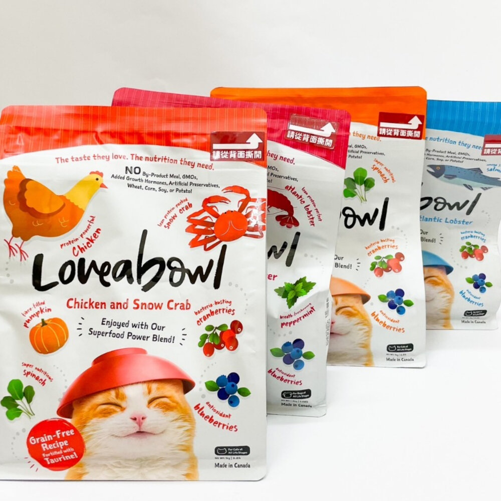 5269948211-Loveabowl 囍碗 無穀貓飼料 加拿大無穀貓飼料 貓乾糧 貓糧 幼貓 貓飼料毛掌櫃寵物店
