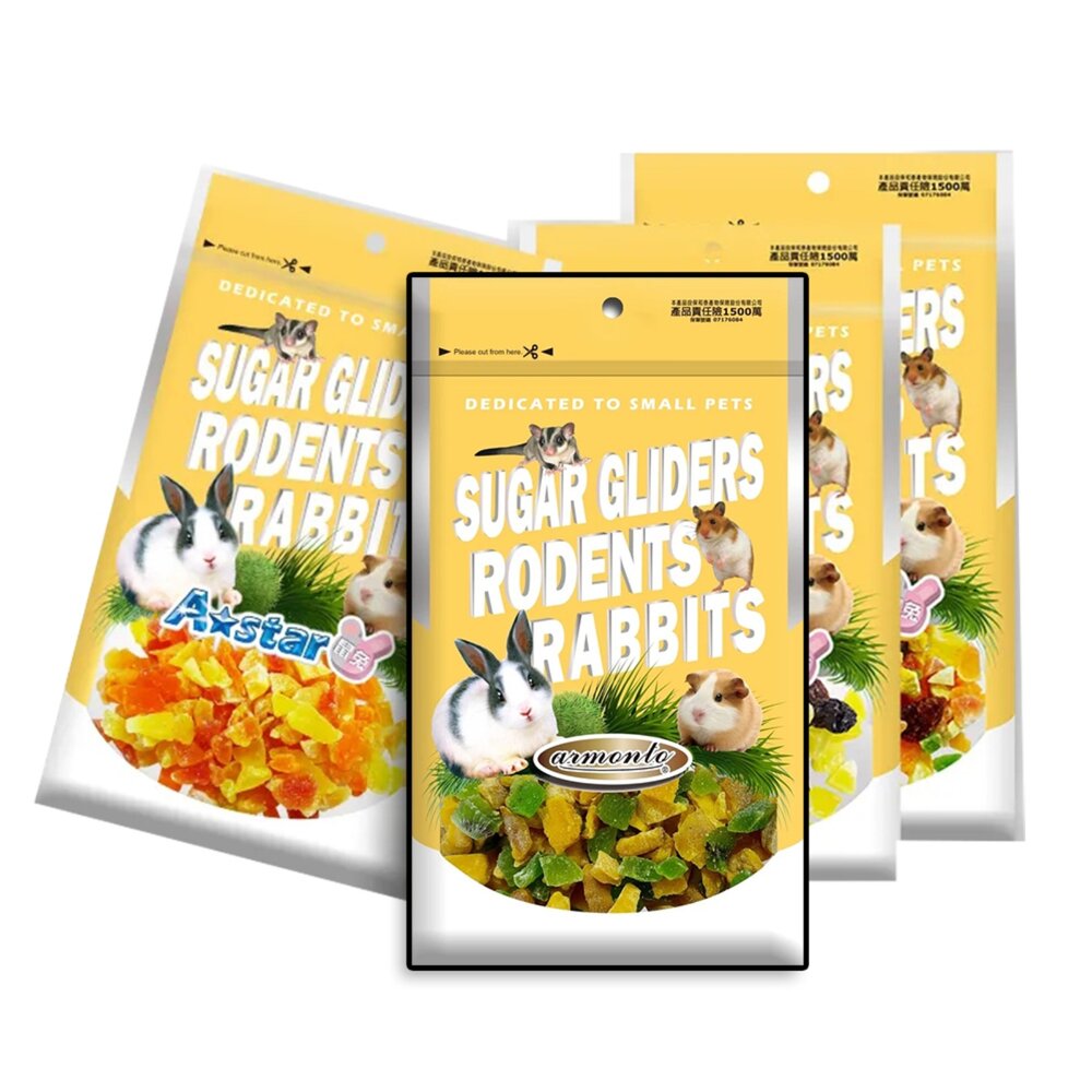 5963302082-Armonto 阿曼特 AM 小動物水果乾 蘋果 果乾 小寵 小動物零食毛掌櫃寵物店