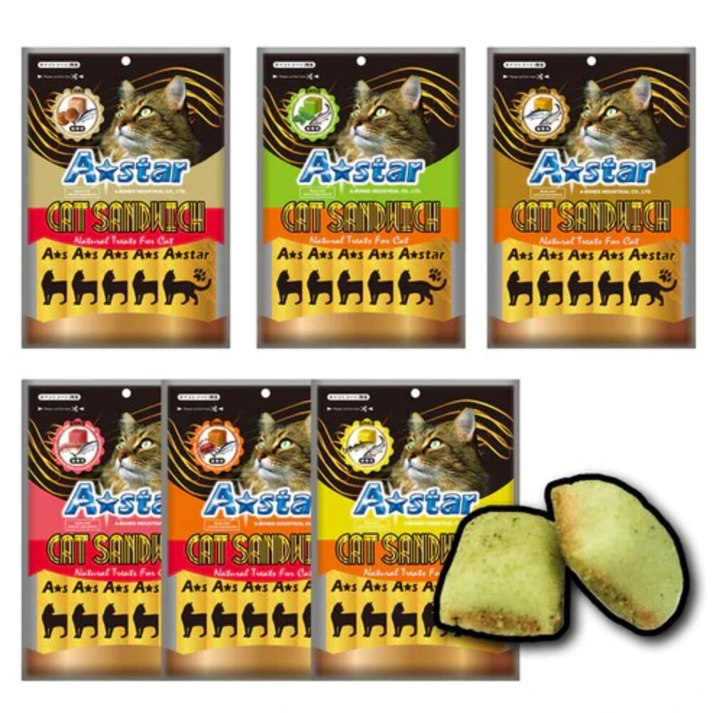 8002578544-AStar 貓薄荷夾心餡餅 貓薄荷餅乾 貓餅乾 貓薄荷 貓草 貓點心 寵物餅乾 貓 貓零食毛掌櫃寵物店