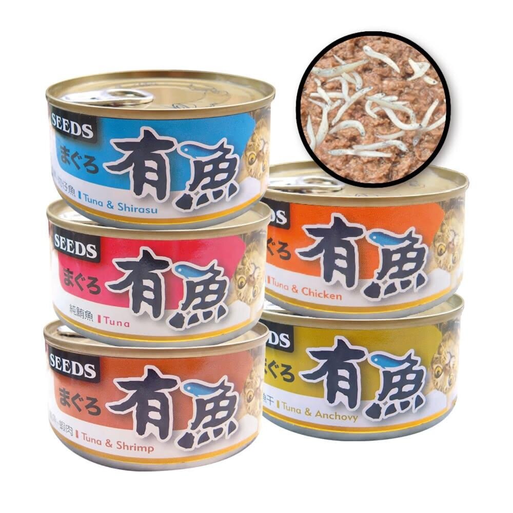 8003160856-SEEDS 惜時 有魚 有魚貓罐 紅肉罐 浪浪 罐頭 副食罐 貓罐頭毛掌櫃寵物店