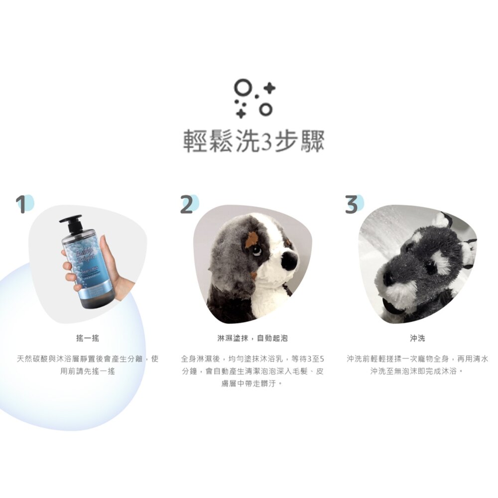 Bubble Bright 美的冒泡 犬用沐浴乳 貓用沐浴乳 沐浴露 洗毛精 寵物沐浴毛掌櫃寵物店-圖片-10