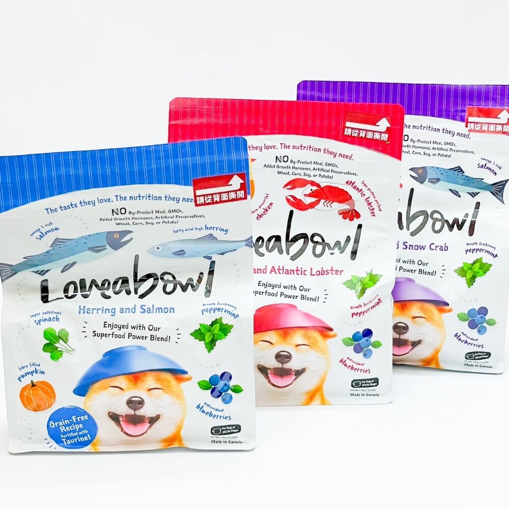 9904198079-Loveabowl 囍碗 加拿大狗糧 無穀 天然狗飼料 鮭魚鯡魚 龍蝦 狗飼料毛掌櫃寵物店