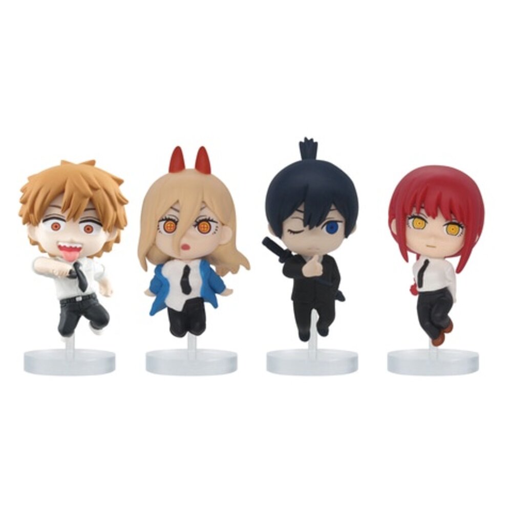 現貨 扭蛋 鏈鋸人 套組 淀治 帕瓦 早川秋 瑪奇瑪 全新 正版 T-ARTS 跳躍 公仔-圖片-1