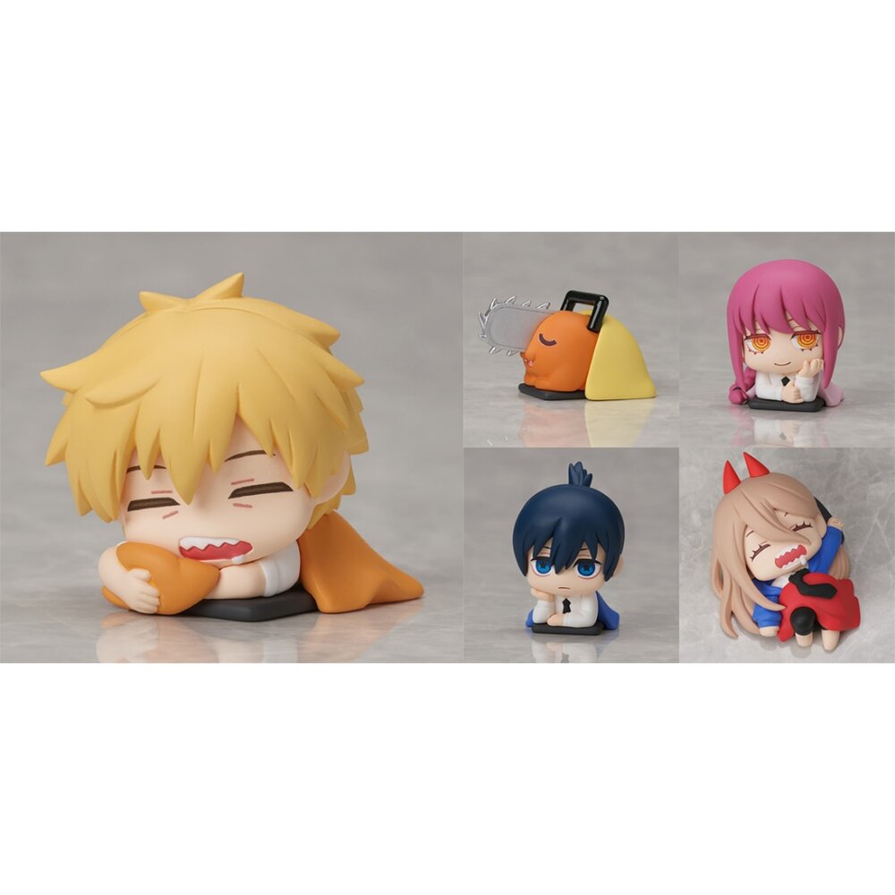 現貨 扭蛋 鏈鋸人 全新 正版 STASTO STAND STONE 睡姿 公仔 淀治 帕瓦 早川秋 真紀真-圖片-6