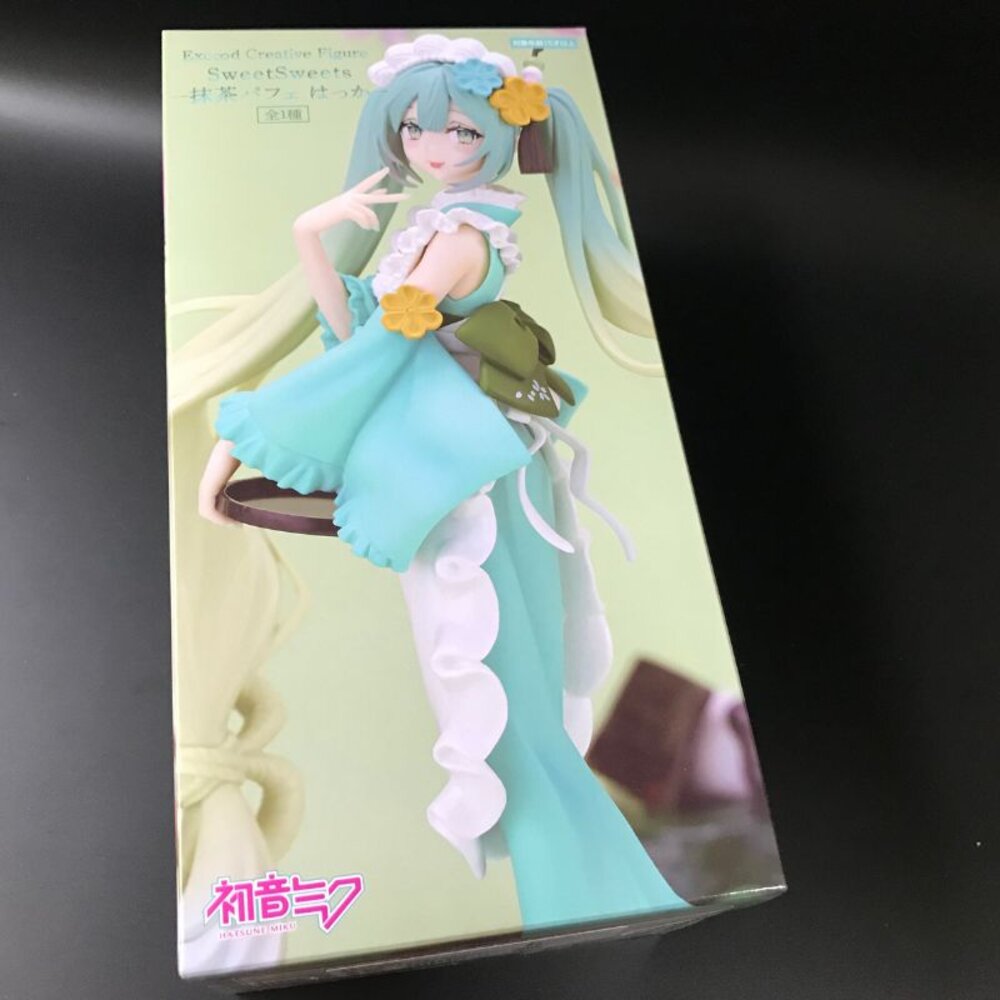 240910163925-現貨 景品 初音未來 抹茶聖代薄荷 全新 正版 FURYU Exc∞d Creative 公仔