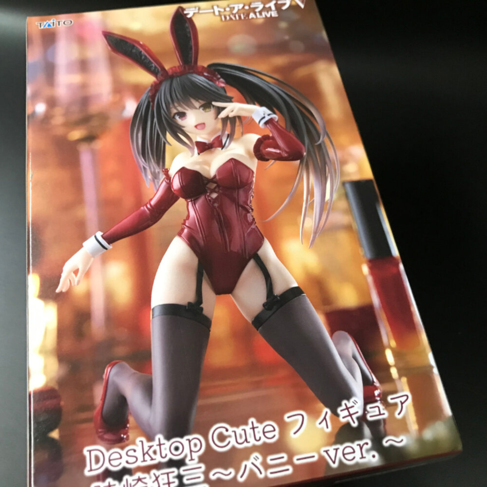 250204154428-現貨 景品 時崎狂三 約會大作戰 全新 正版 TAITO DESKTOP CUTE 兔女郎 公仔
