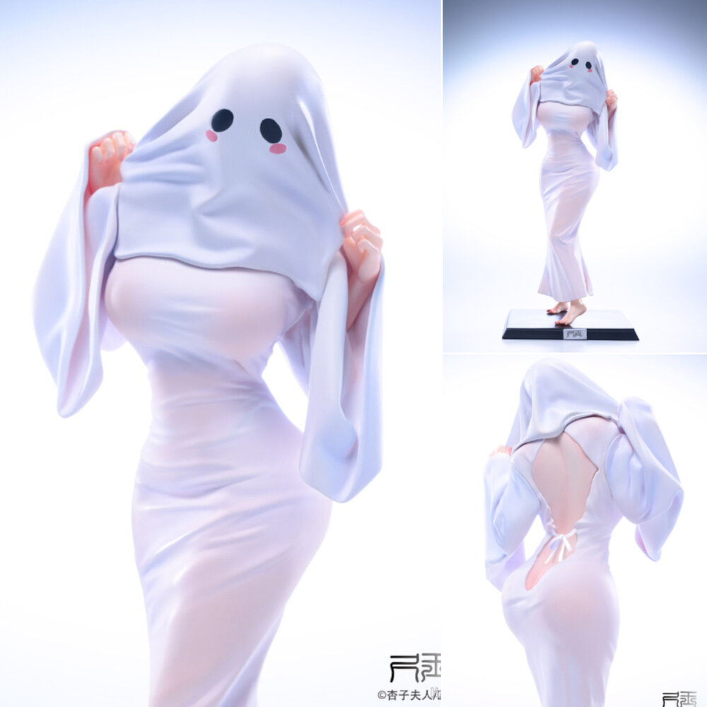 250415174533-現貨 幽靈娘 全新 正版 尺玉 杏子夫人 PVC 公仔
