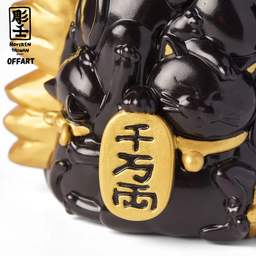 現貨 百貓紅蓮 招財頭雕 全新 正版 OFFART X 雕壬 PVC 公仔-圖片-8