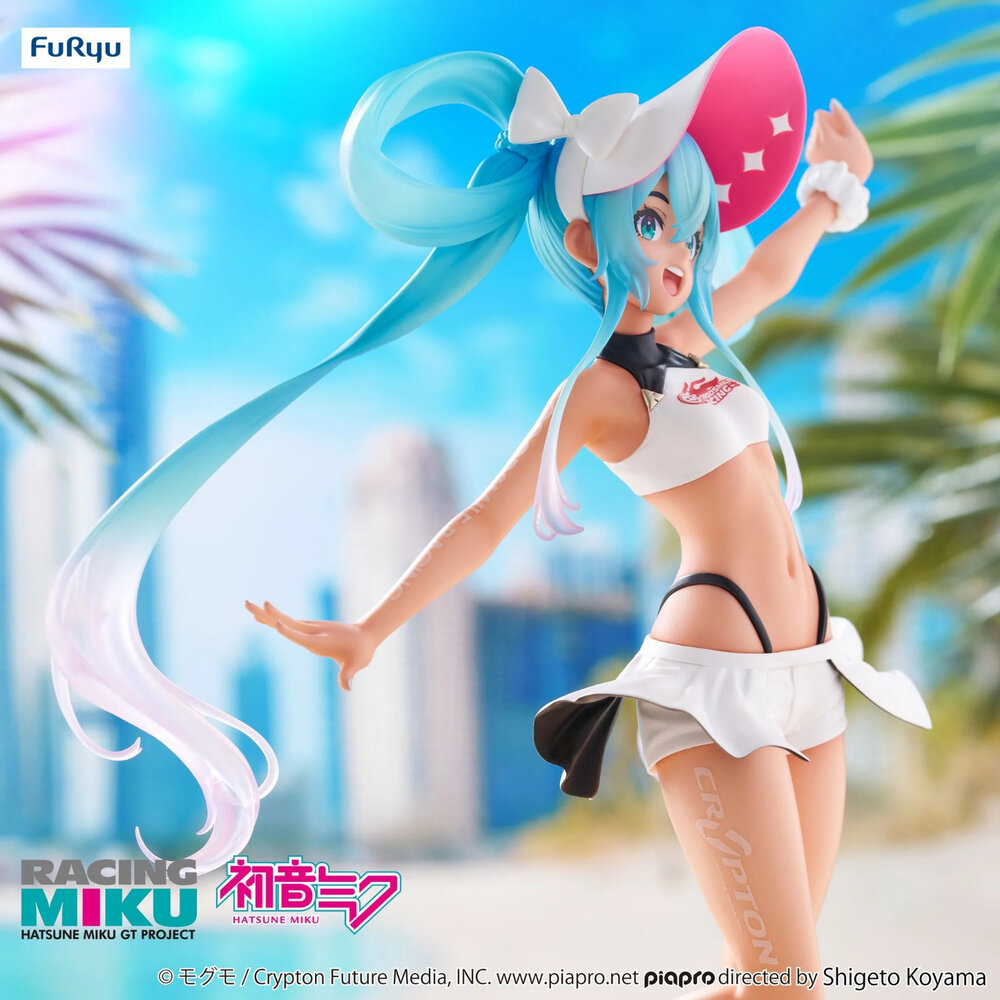現貨 景品 初音未來 racing MIKU 2024 全新 正版 FURYU TRIO TRY IT 暑假 公仔-圖片-2