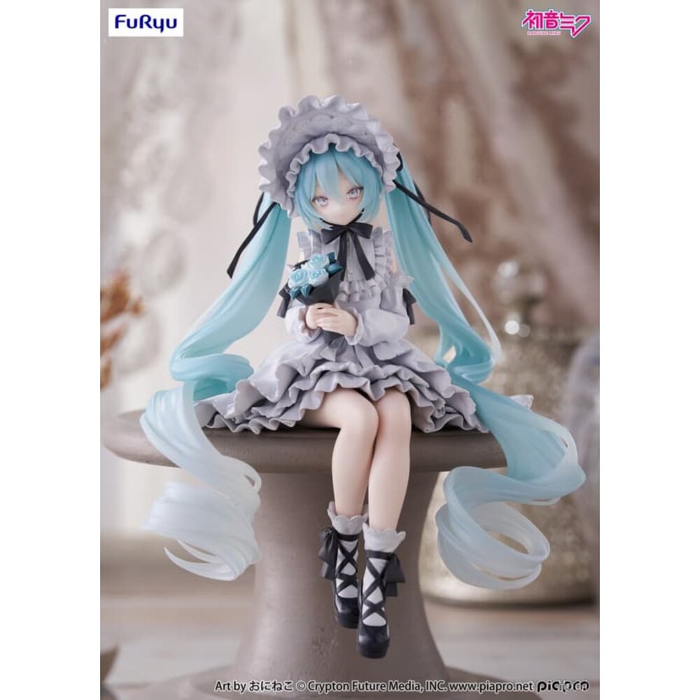 現貨 初音未來 泡麵蓋公仔 復古娃娃 全新 正版 furyu 景品 古典娃娃 公仔-圖片-4