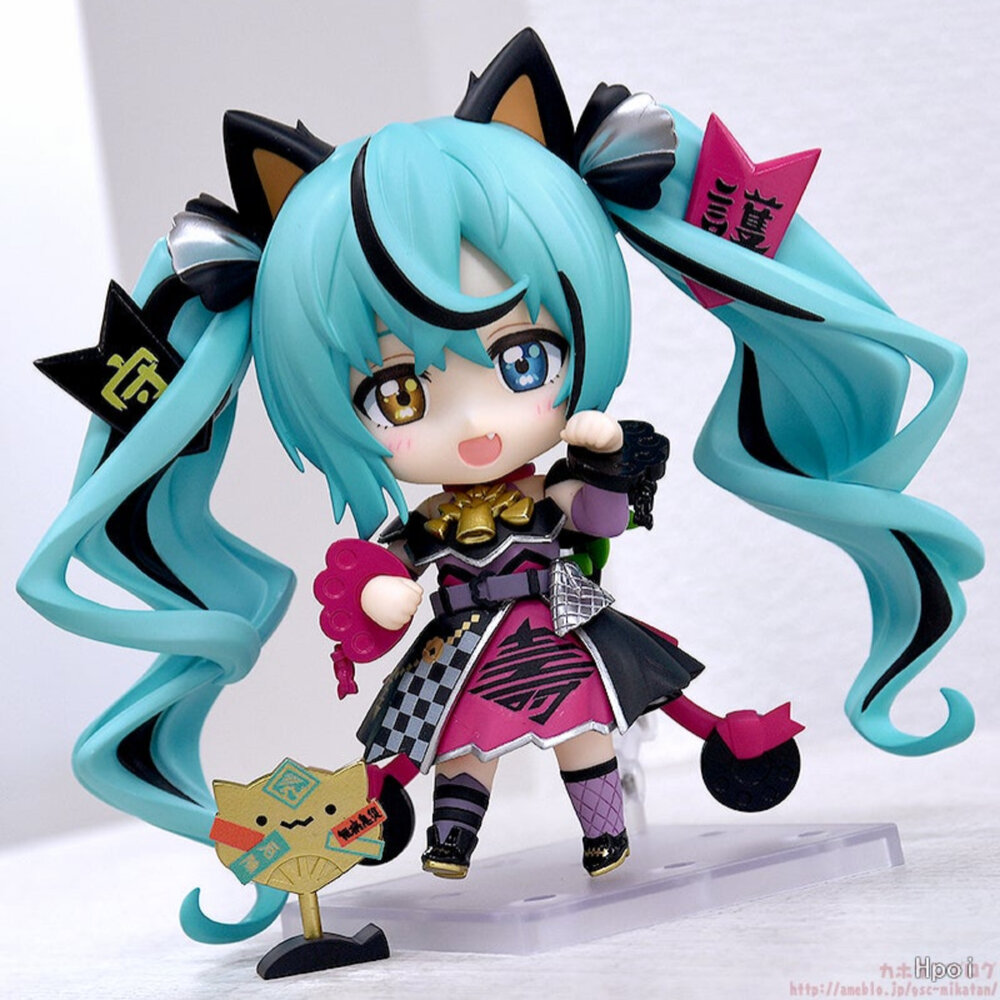 4571697181762-預購 10月 黏土人 黑招財初音 初音未來 正版 GSC 2759 可動 PVC 公仔