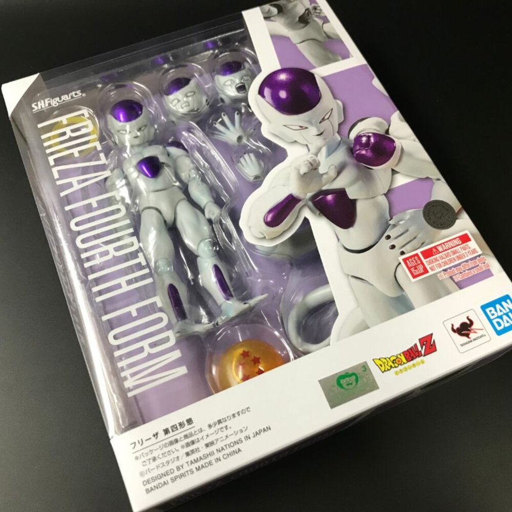 4573102629777-現貨 S.H.Figure 弗力札 第四型態 七龍珠 全新 正版 BANDAI 可動 佛利札 SHF 公仔