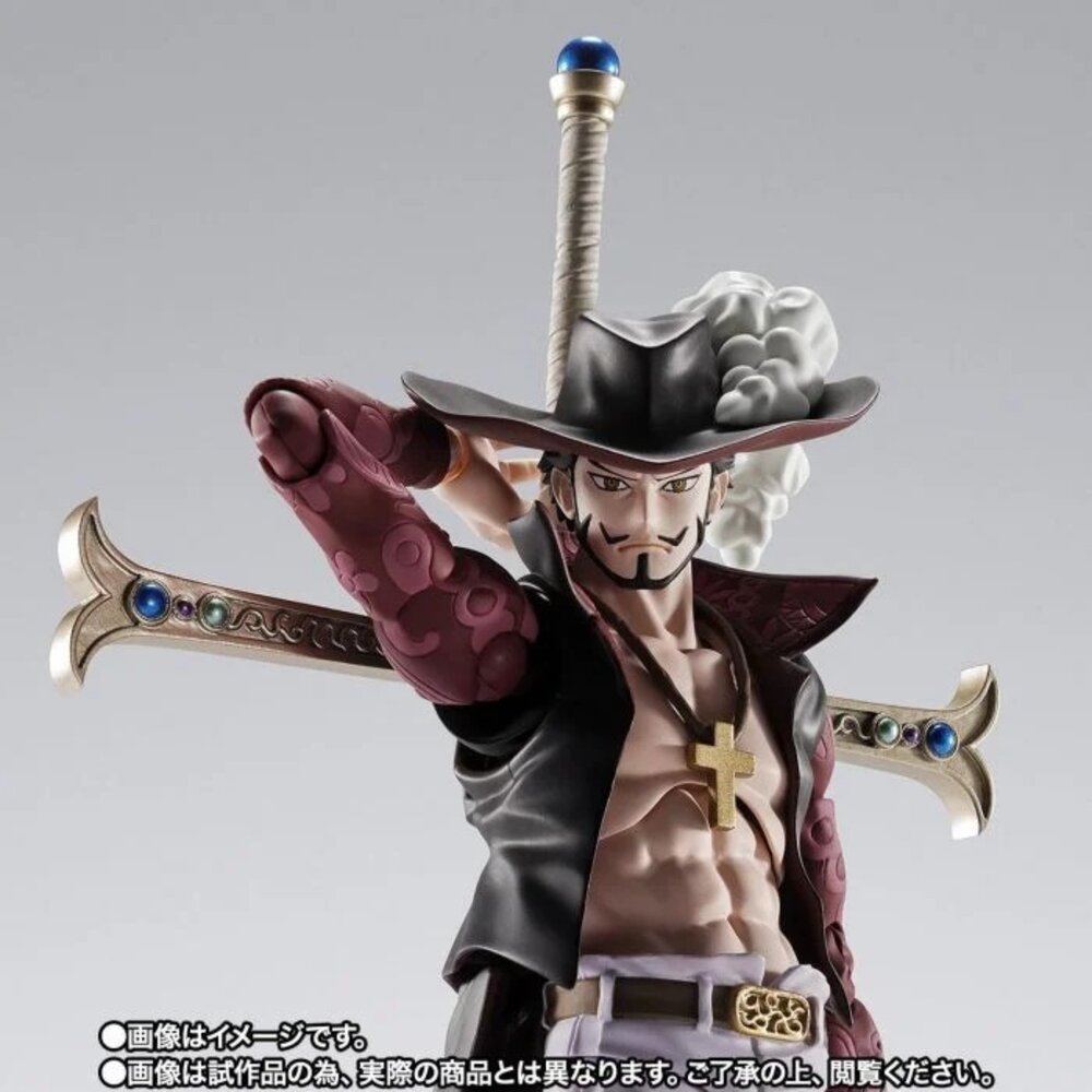 現貨 S.H.Figuarts 喬拉可爾·密佛格 鷹眼 航海王 全新 正版 BANDAI SHF 可動 海賊 公仔-圖片-5