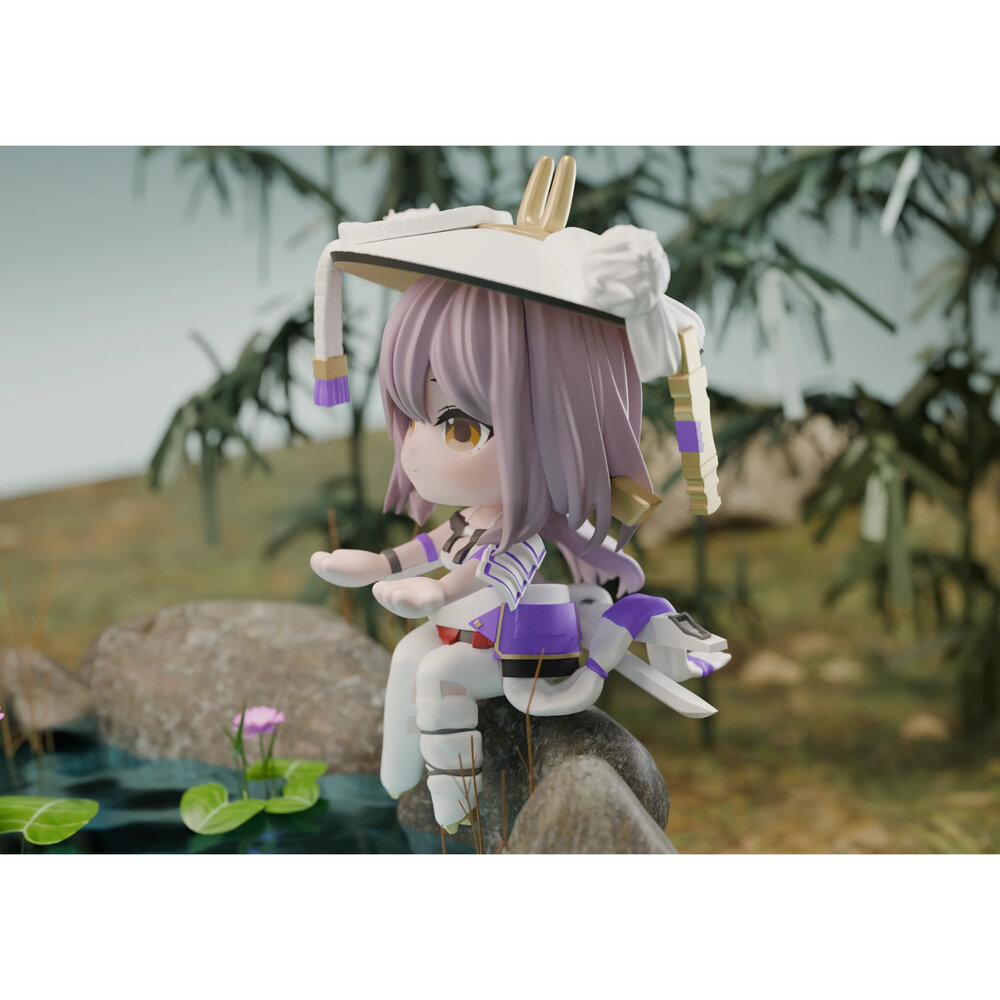 現貨 紅蓮 勝利女神 妮姬 正版 ClawsUP 泡麵蓋 坐姿 杯麵架 公仔-圖片-4