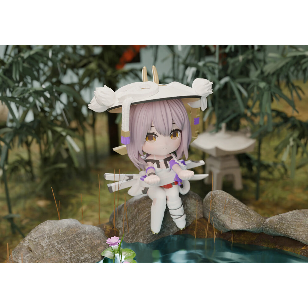 現貨 紅蓮 勝利女神 妮姬 正版 ClawsUP 泡麵蓋 坐姿 杯麵架 公仔-圖片-5