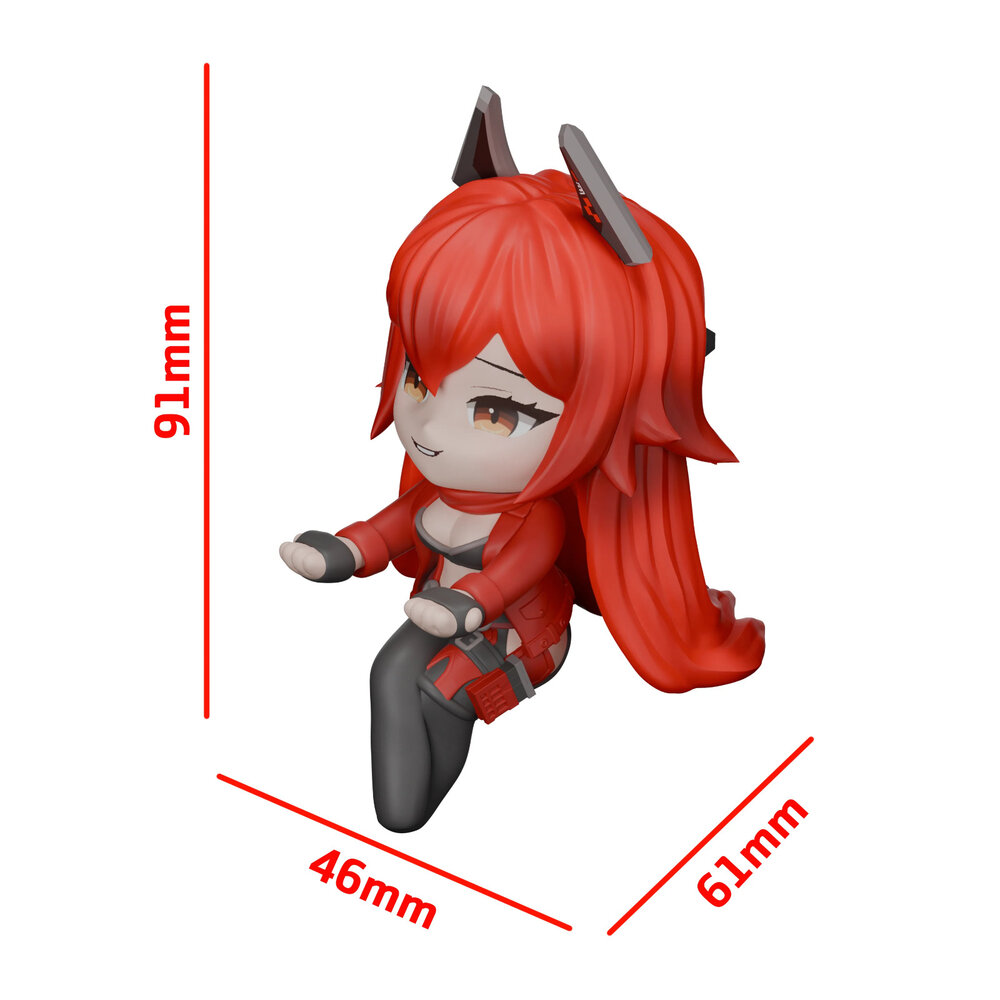 現貨 小紅帽 勝利女神 妮姬 正版 ClawsUP 泡麵蓋 坐姿 杯麵架 公仔-圖片-2