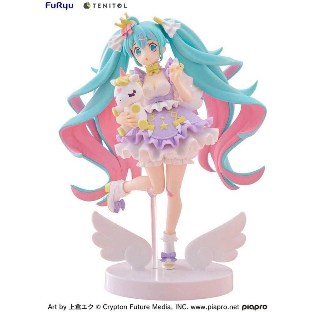 預購 11月 TENITOL 公仔 初音未來 夢幻公主 薰衣草Ver. 正版 PVC 公仔-圖片-1