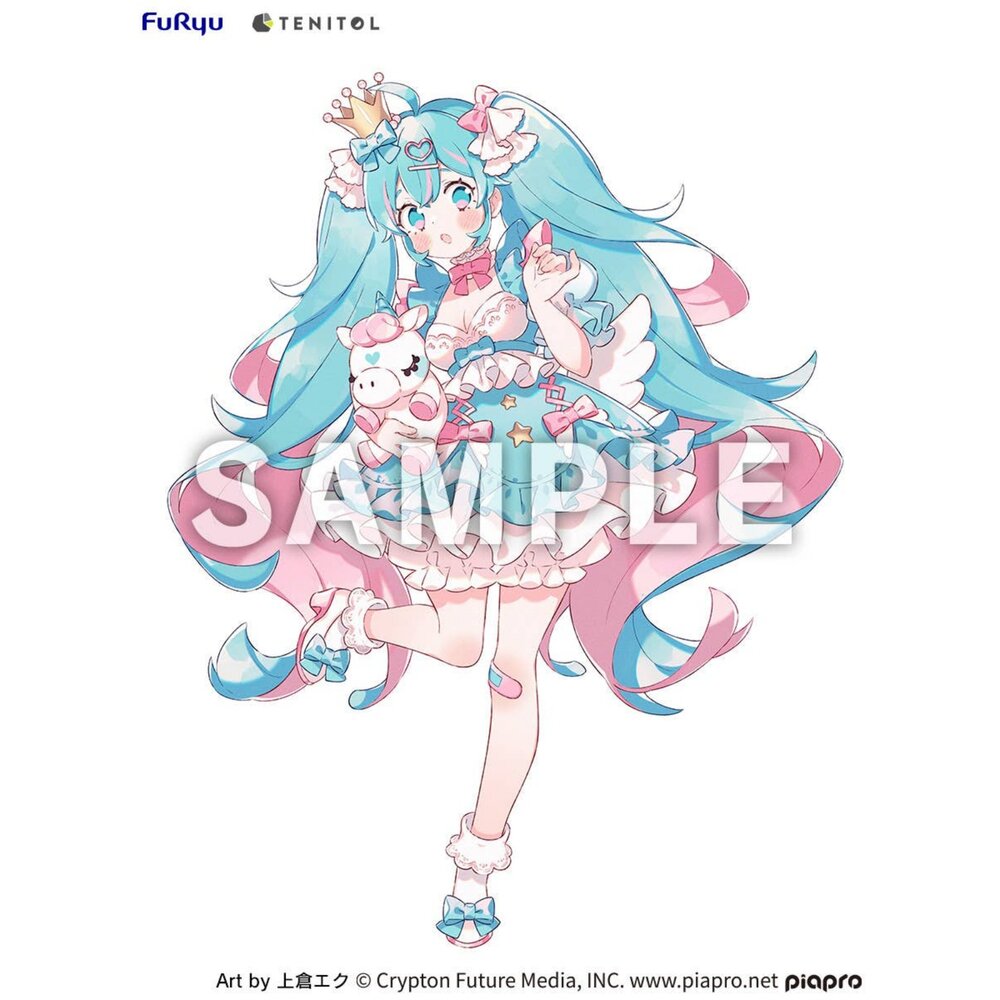 預購 11月 TENITOL 公仔 初音未來 夢幻公主 薰衣草Ver. 正版 PVC 公仔-圖片-5