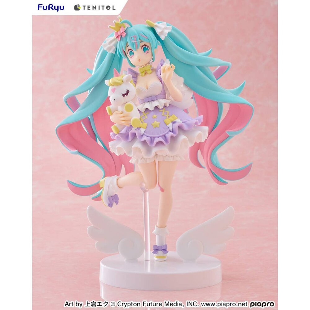 預購 11月 TENITOL 公仔 初音未來 夢幻公主 薰衣草Ver. 正版 PVC 公仔-圖片-6