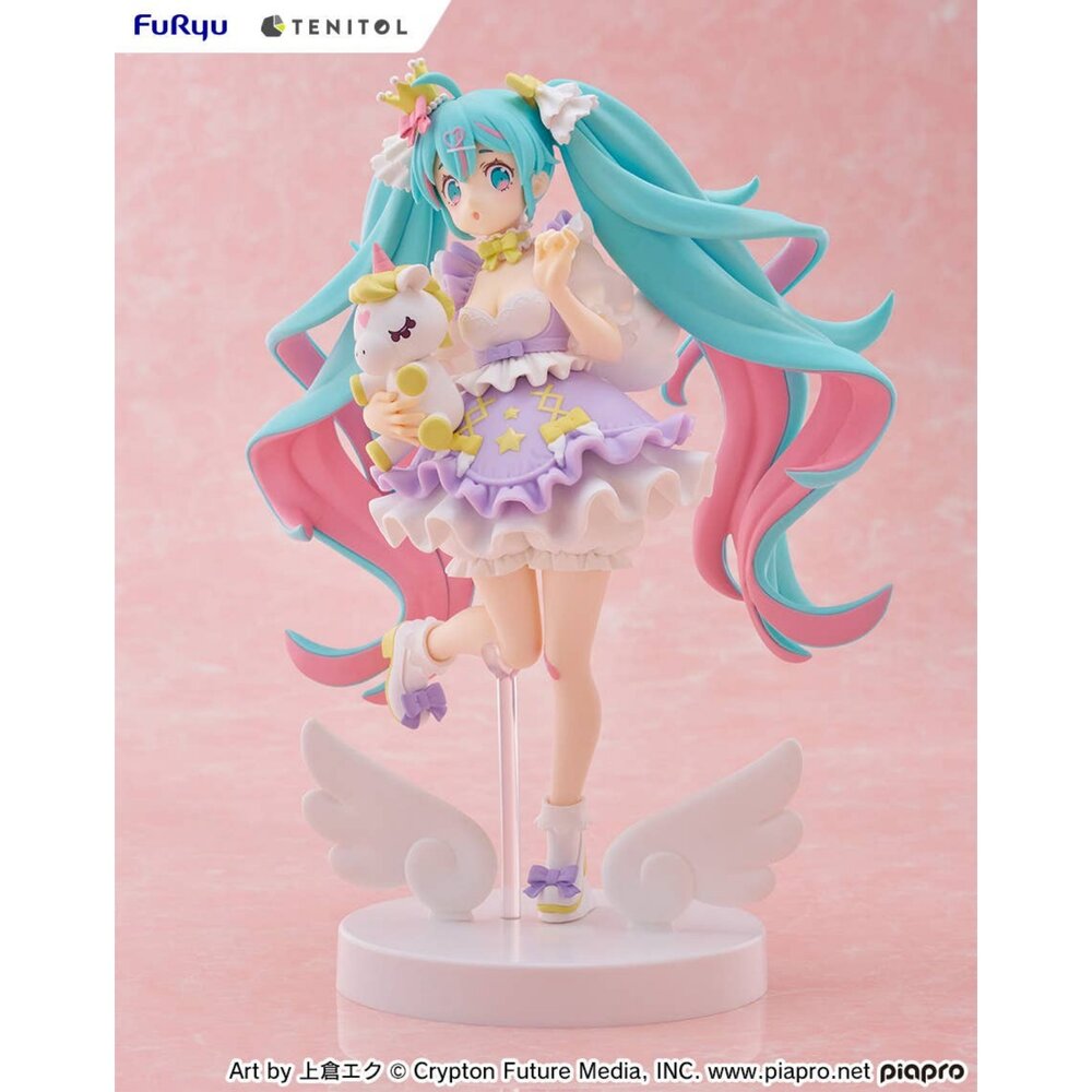 預購 11月 TENITOL 公仔 初音未來 夢幻公主 薰衣草Ver. 正版 PVC 公仔-圖片-7
