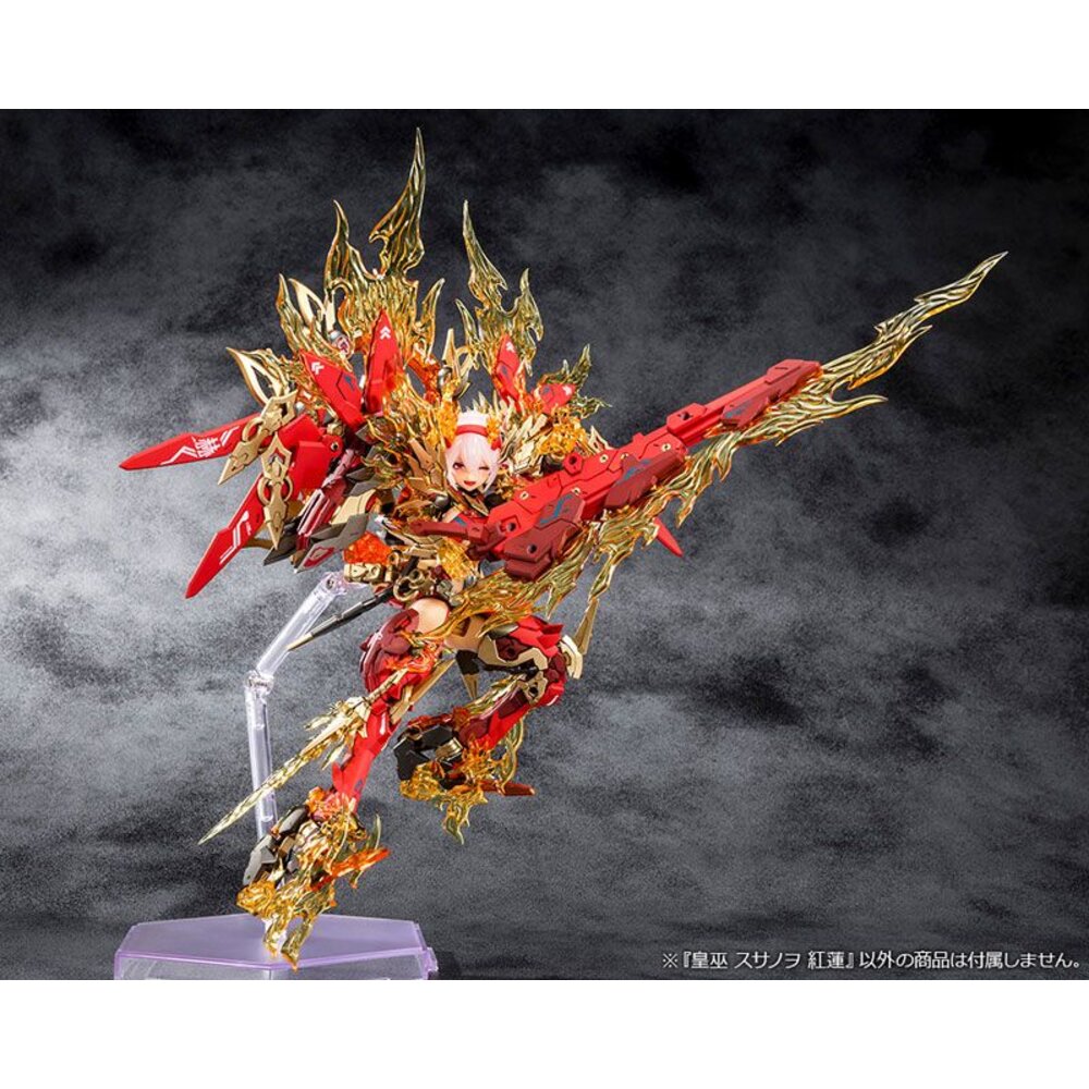 現貨 組裝模型 女神裝置 皇巫 素盞鳴尊 紅蓮 全新 正版 壽屋 一般版 代理 Megami Device 公仔-圖片-5