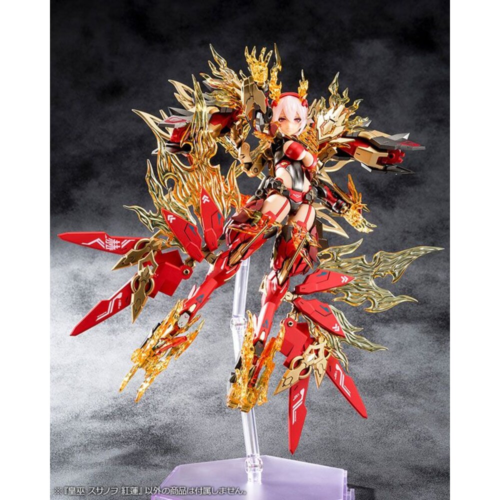 現貨 組裝模型 女神裝置 皇巫 素盞鳴尊 紅蓮 全新 正版 壽屋 一般版 代理 Megami Device 公仔-圖片-6
