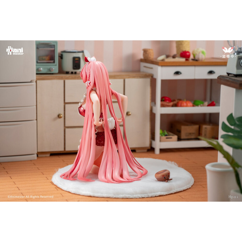 現貨 白兔rosu 圍裙 全新 正版 大漫匠 ANIMESTER 1/7 PVC 公仔-圖片-5