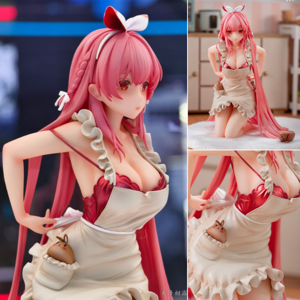 6976881810219-預購 9月 白兔rosu 圍裙ver. 正版 大漫匠 ANIMESTER 1/7 PVC 公仔
