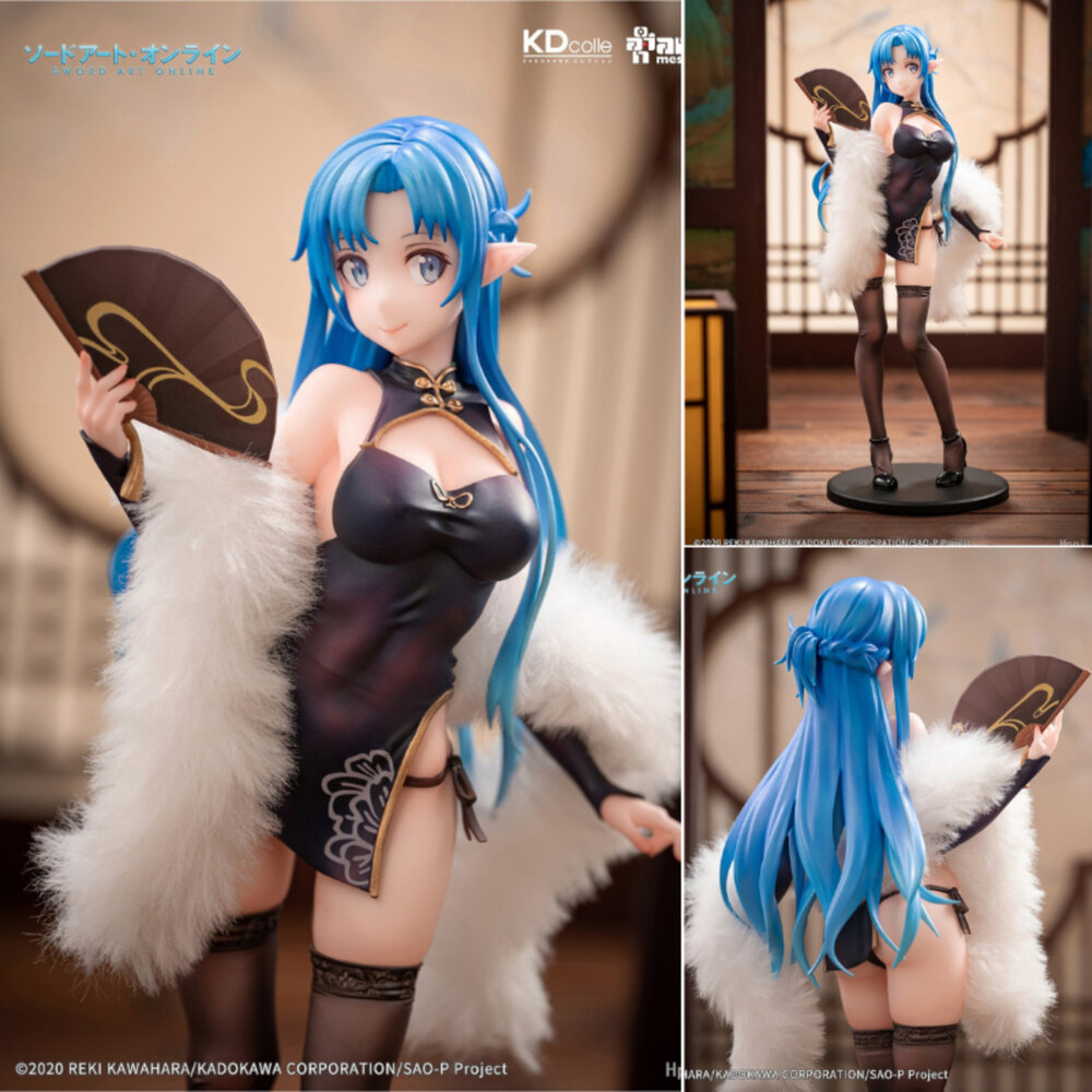 6976881810271-現貨 亞絲娜 附特典 水精靈 刀劍神域 全新 正版 大漫匠 1/7 PVC 旗袍 公仔