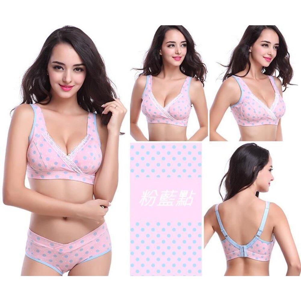 【Bra1811UE】 交叉款內衣 純棉 無鋼圈 哺乳內衣 瑜珈內衣 運動內衣 睡眠內衣 哺乳胸罩 不含內褲-圖片-1