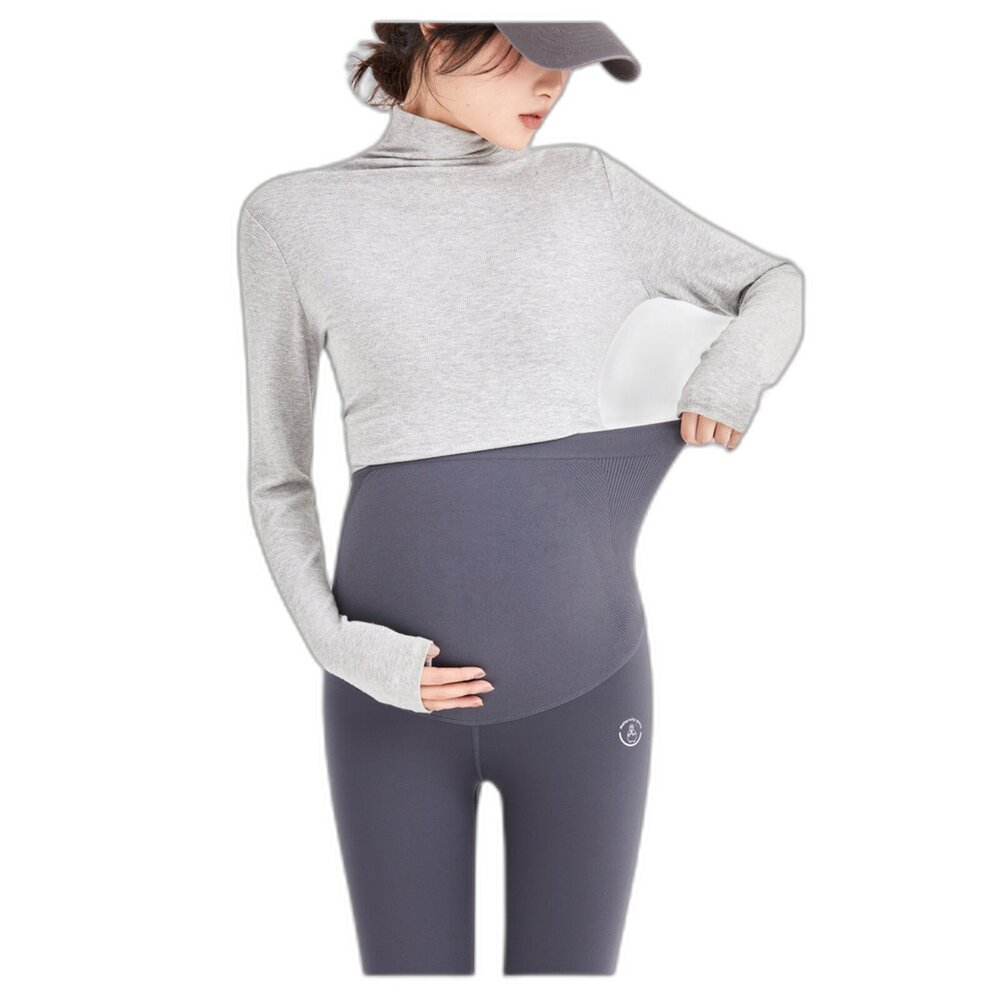 【L6191】 秋冬保暖 孕婦 加絨孕婦鯊魚瑜伽褲 瑜伽褲 超彈力 分 孕婦打底褲-圖片-6