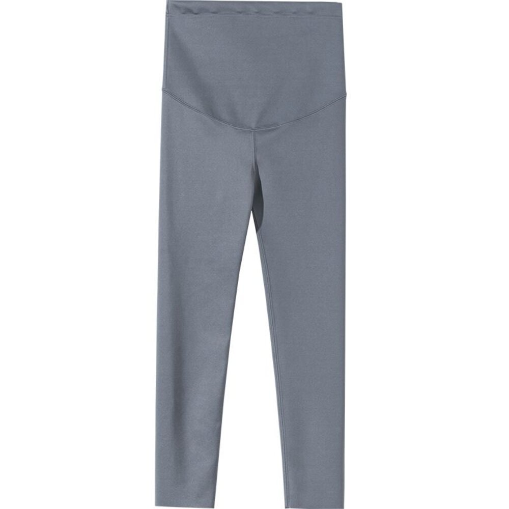 【L6330】 四季 孕婦 九分 超大尺碼 內搭褲 超顯瘦 鯊魚皮 鯊魚 皮褲 孕婦 高腰 托腹褲 可調式腹圍-圖片-7