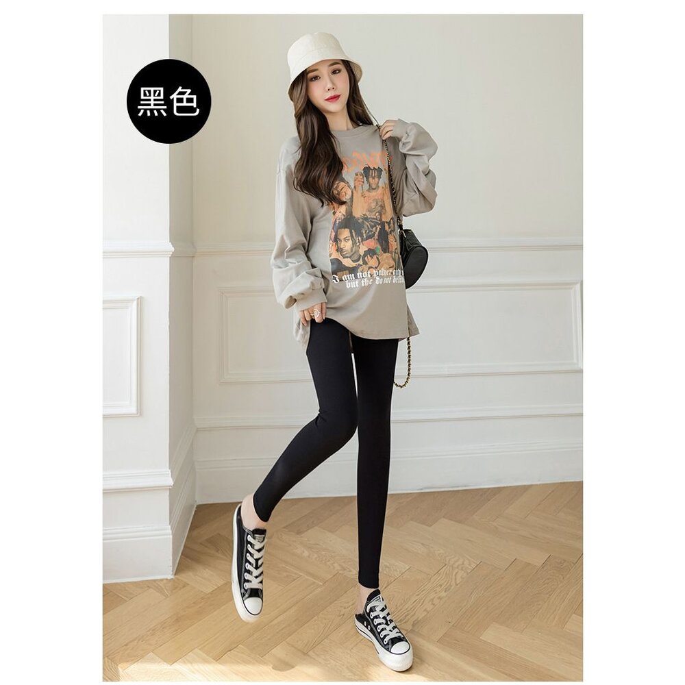 【L8286】 春秋 實拍 韓系 高腰 秋冬托腹褲 無痕 蜂窩 親膚  托腹 孕婦 內搭褲-圖片-5