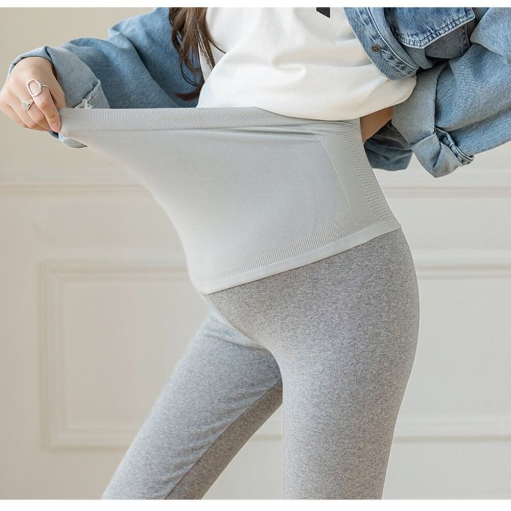 【L8286】 春秋 實拍 韓系 高腰 秋冬托腹褲 無痕 蜂窩 親膚  托腹 孕婦 內搭褲-圖片-8