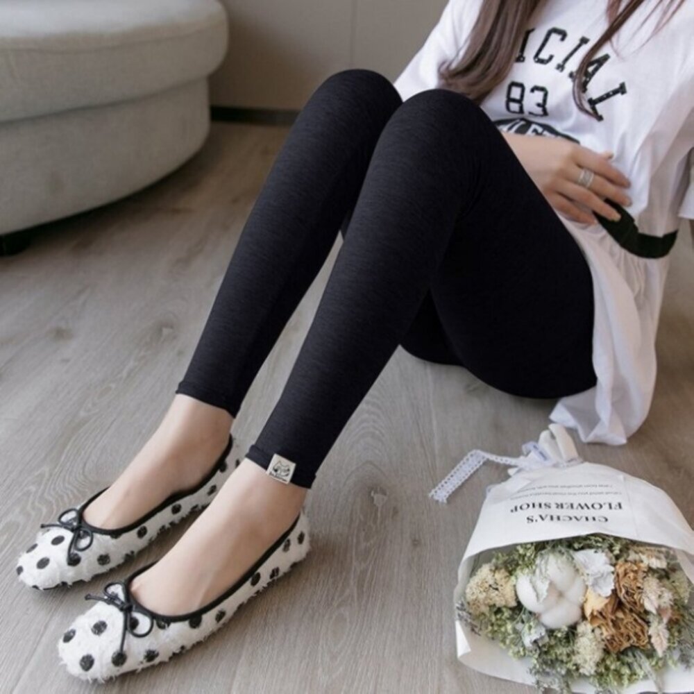 【L9017x2】二件組 春夏 高腰內搭褲 輕柔 超舒適 親膚 莫代爾 孕婦 內搭褲 高腰 托腹褲 孕婦裝-圖片-4