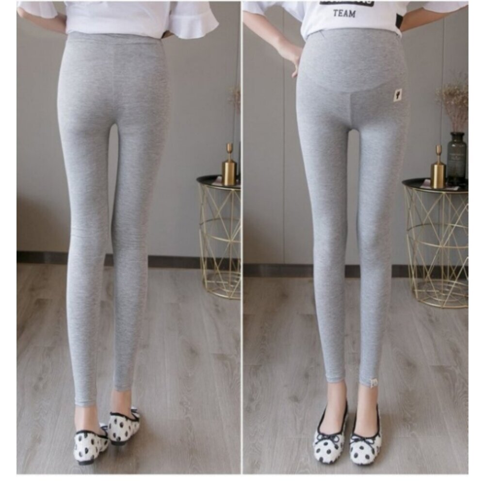 【L9017x2】二件組 春夏 高腰內搭褲 輕柔 超舒適 親膚 莫代爾 孕婦 內搭褲 高腰 托腹褲 孕婦裝-圖片-8