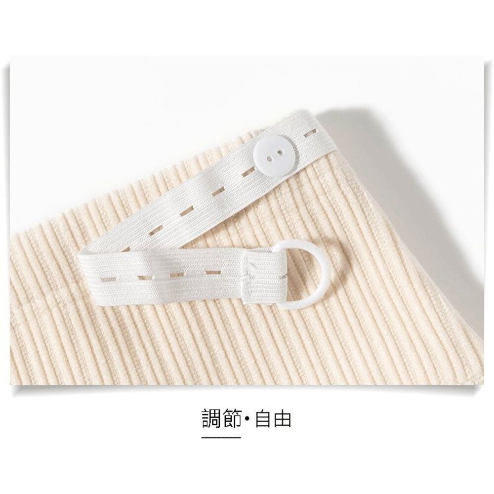 【P1012】 秋冬 雪尼爾 燈芯絨 孕婦 高腰 托腹 九分褲 孕婦長褲 哈倫褲-圖片-9