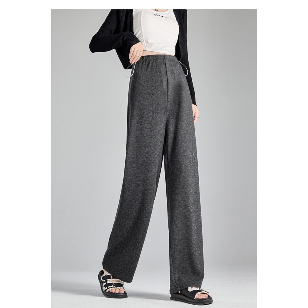 【P1580】 秋冬 直筒褲 孕婦 運動 無托腹 抽繩 寬褲 闊腿褲 孕婦長褲 孕婦褲 高腰-圖片-3